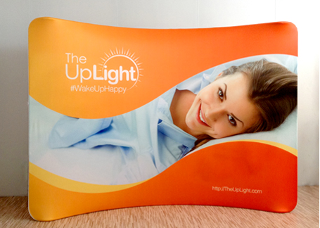 手繪畫弧形展架 手繪畫弧形展架